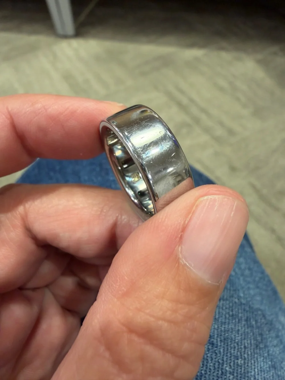 Oura ring gen 4 silver size 9